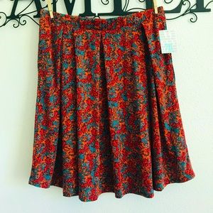 NWT LulaRoe Madison skirt 2XL multicolor floral.